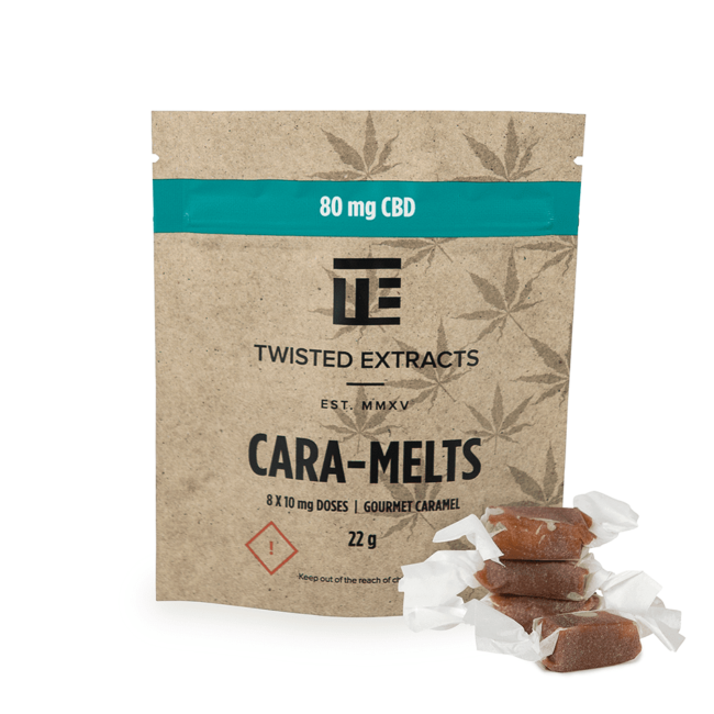 TWISTED EXTRACTS CBD CARA-MELTS - (80mg CBD)