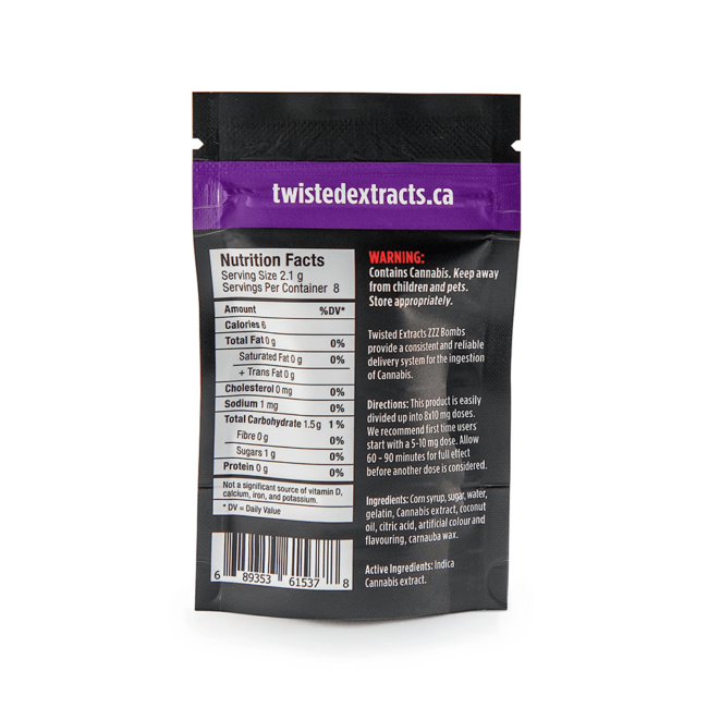 TWISTED EXTRACTS WATERMELON HALLEY'S COMET 1:1 JELLY BOMB - (40mg SATIVA THC | 40mg CBD) - Image 2