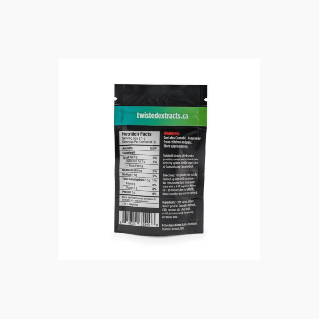 TWISTED EXTRACTS ORANGE 1:1 JELLY BOMB - (40mg SATIVA THC | 40mg CBD) - Image 2