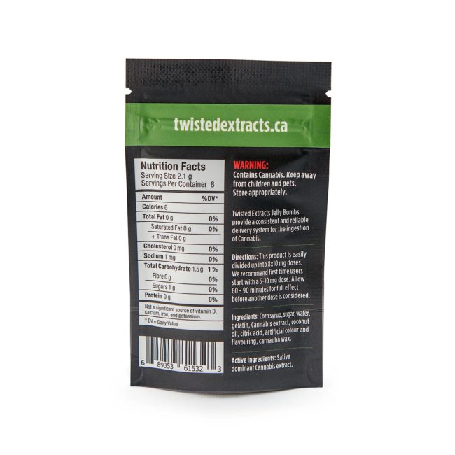 TWISTED EXTRACTS APPLE JELLY BOMB SATIVA - (80mg THC) - Image 2