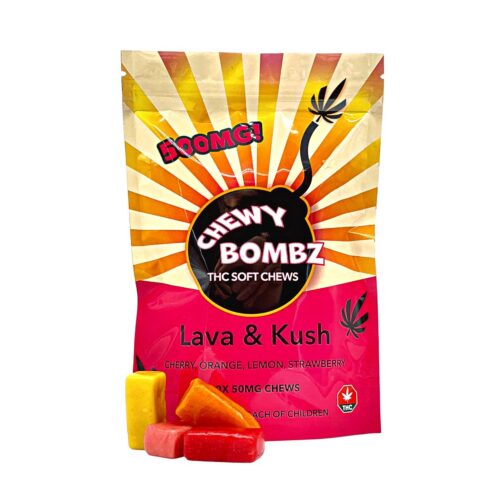 L&K CHEWY BOMBZ VARIETY PACK 10/pk (500mg THC)