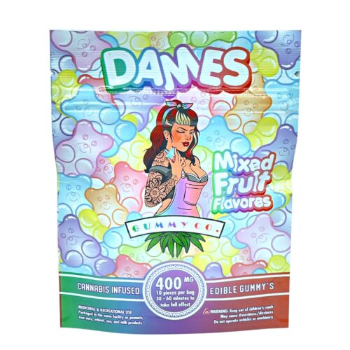 DAMES GUMMY CO - SOUR MIXED FRUIT 10/pk (400mg THC)