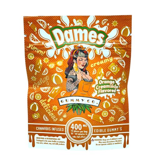 DAMES GUMMY CO - ORANGE CREAMSICLE 10/pk (400mg THC)
