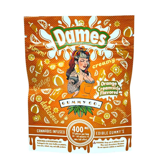 DAMES GUMMY CO - ORANGE CREAMSICLE 10/pk (400mg THC)