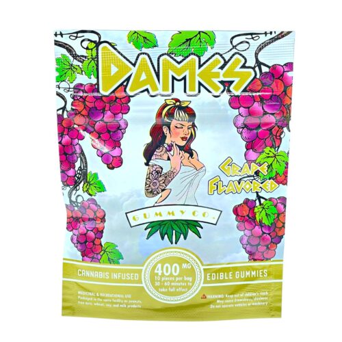 DAMES GUMMY CO - SOUR GRAPE 10/pk (400mg THC)