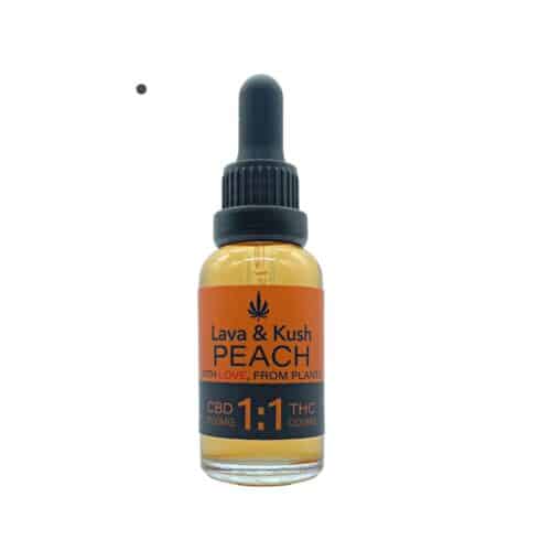 L&K PEACH 1:1 TINCTURE 30ML - (1200mg THC | 1200mg CBD)