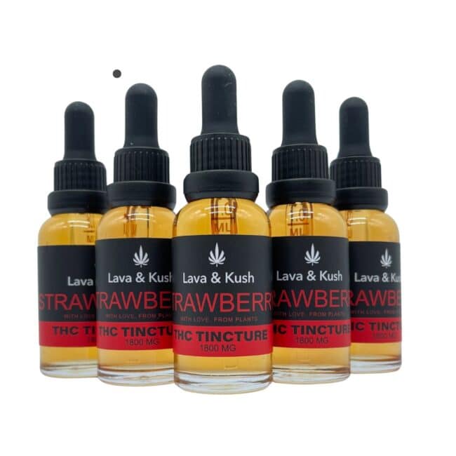 L&K STRAWBERRY THC TINCTURE IN MCT OIL (1800mg) - 30ml - Image 4
