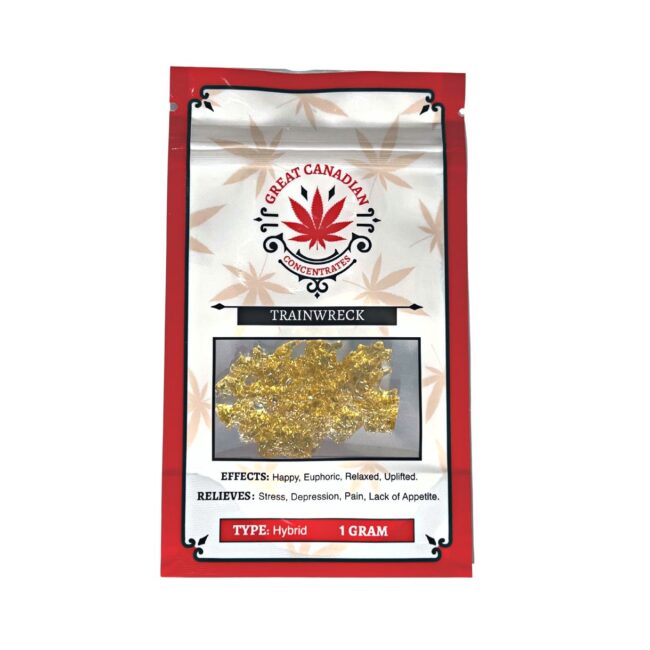 1gr - GREAT CANADIAN CONCENTRATES - TRAINWRECK - (SHATTER) - SATIVA - (AAA)