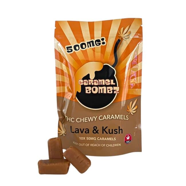 L&K CARAMEL BOMBZ 10/pk (500mg THC)