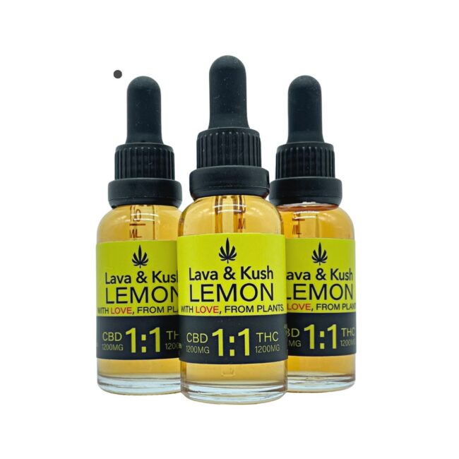 L&K LEMON 1:1 TINCTURE 30ML - (1200mg THC | 1200mg CBD) - Image 3