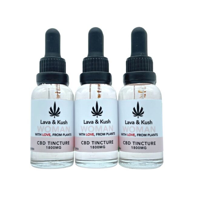 L&K WOMAN CBD TINCTURE IN MCT OIL - 30ml WITH GERANIUM ESSENTIAL OIL - FOR WOMANS HEALTH (1800mg) - Image 3