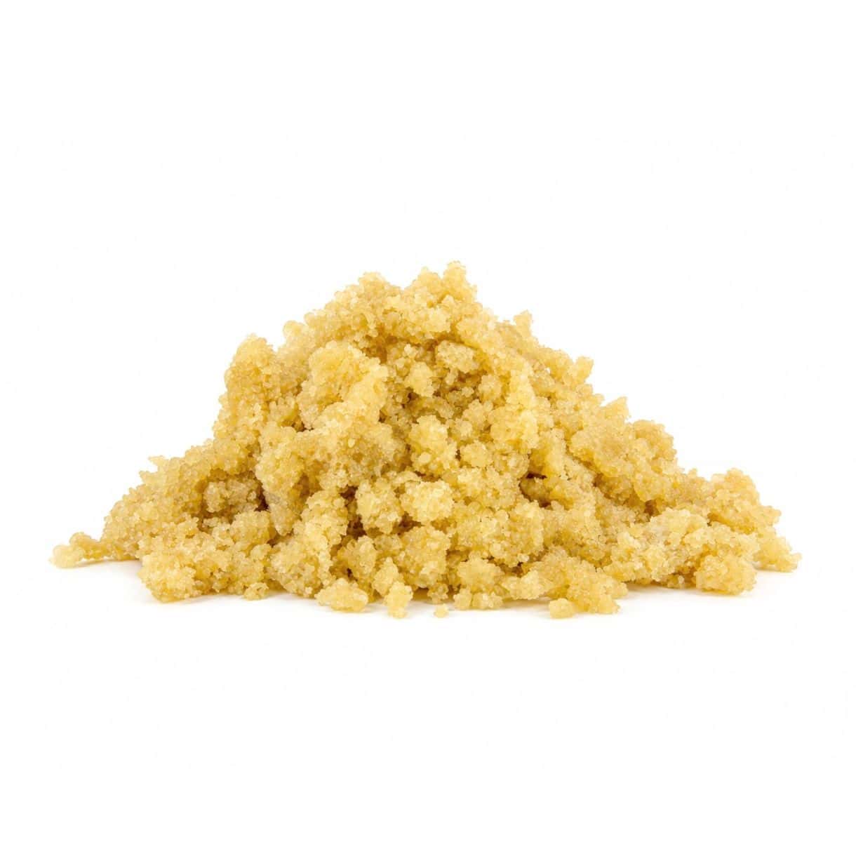 photographed on a crisp white background with visible crystal texture and natural depth