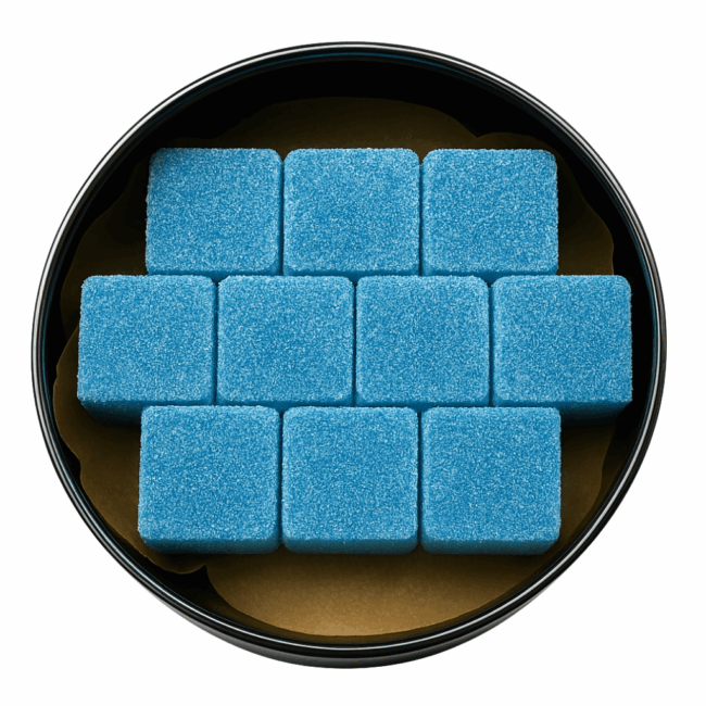 SOUR SMASH CUBES - BLUE RASPBERRY 10/pk (500mg THC) - Image 3
