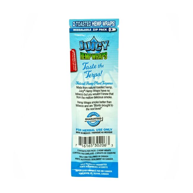 JUICY - BLACKBERRY JAM - 4" NATURAL HEMP WRAPS - (2/pk) - Image 2