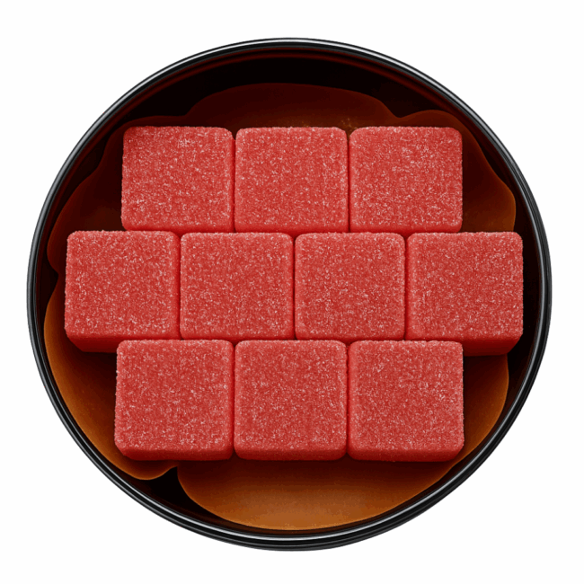 SOUR SMASH CUBES - STRAWBERRY 10/pk (500mg THC) - Image 2