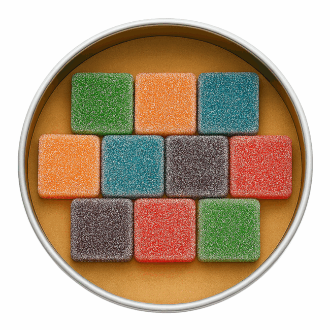 SOUR SMASH MINI CUBES - THE MIX 10/pk (200mg THC) - Image 2