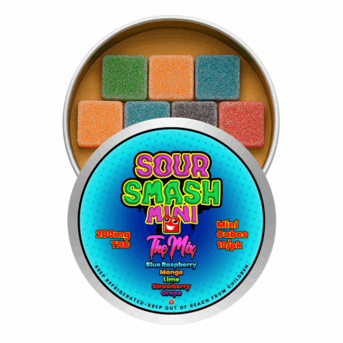 SOUR SMASH MINI CUBES - THE MIX 10/pk (200mg THC)