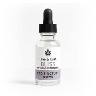 L&K BLISS CBD TINCTURE IN MCT OIL - 30ml WITH LAVENDER ESSENTIAL OIL - FOR DEPRESSION AND ANXIETY (1800mg)