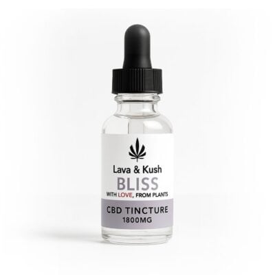 L&K BLISS CBD TINCTURE IN MCT OIL - 30ml WITH LAVENDER ESSENTIAL OIL - FOR DEPRESSION AND ANXIETY (1800mg)