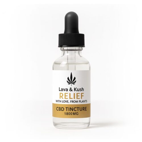 L&K RELIEF CBD TINCTURE IN MCT OIL - 30ml WITH FRANKINCENSE ESSENTIAL OIL - FOR PAIN RELIEF (1800mg)
