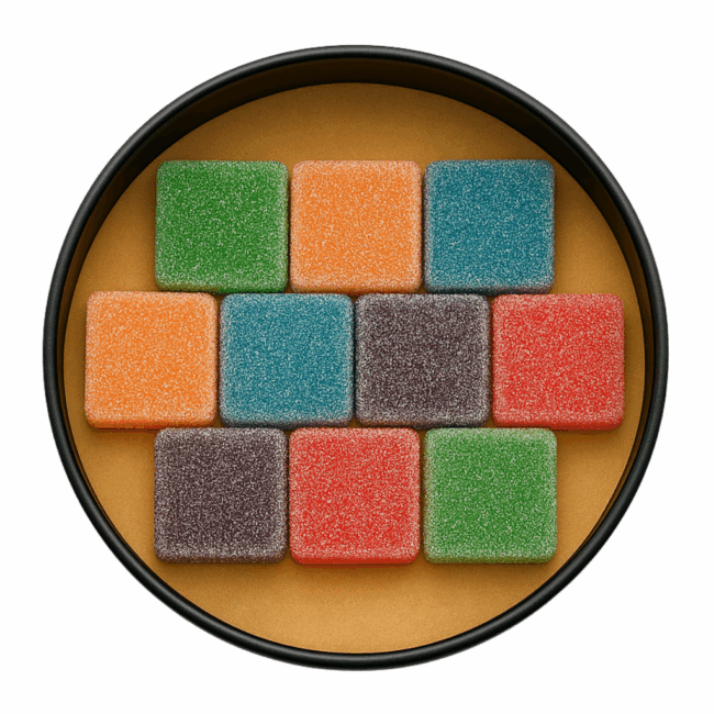 SOUR SMASH CUBES - THE MIX 10/pk (500mg THC) - Image 2