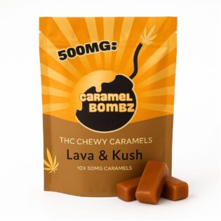 L&K CARAMEL BOMBZ 10/pk (500mg THC)