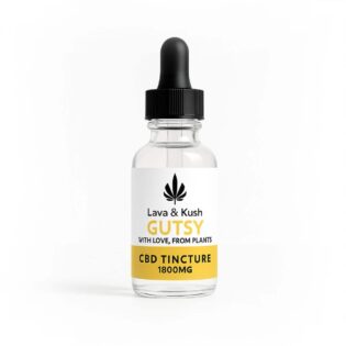 L&K GUTSY CBD TINCTURE IN MCT OIL - 30ml WITH GINGER ESSENTIAL OIL - FOR DIGESTION (1800mg)