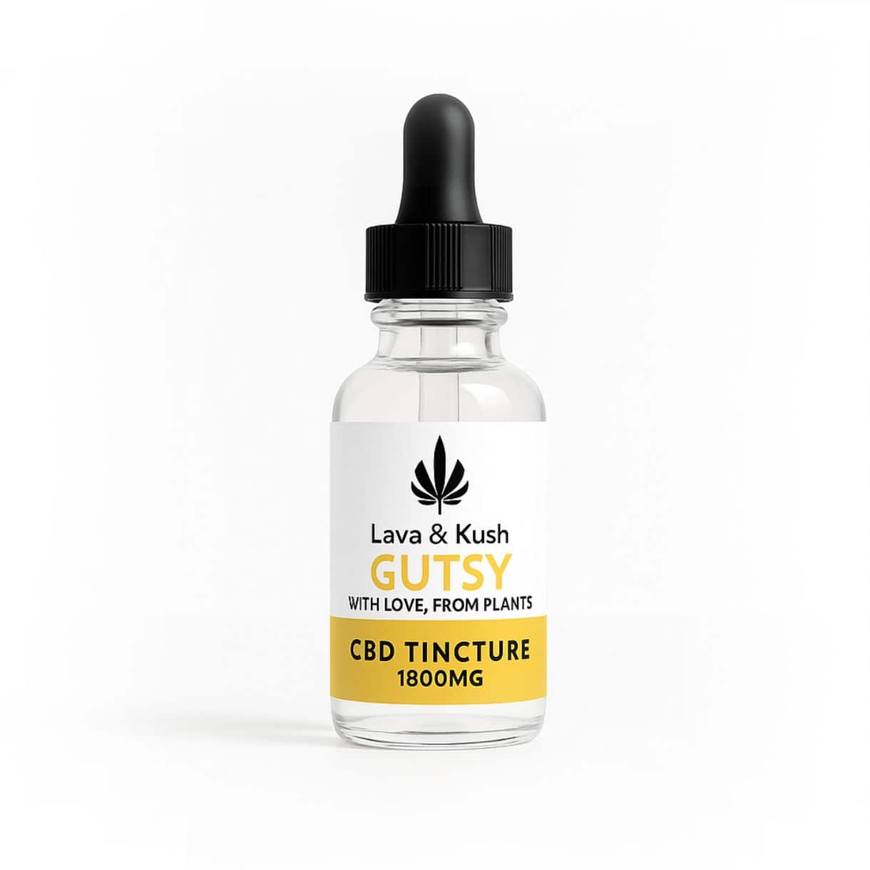 L&K GUTSY CBD TINCTURE IN MCT OIL - 30ml WITH GINGER ESSENTIAL OIL - FOR DIGESTION (1800mg)