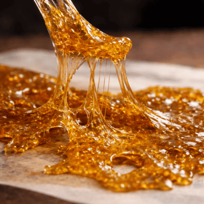 Sticky shatter texture that does not snap cleanly