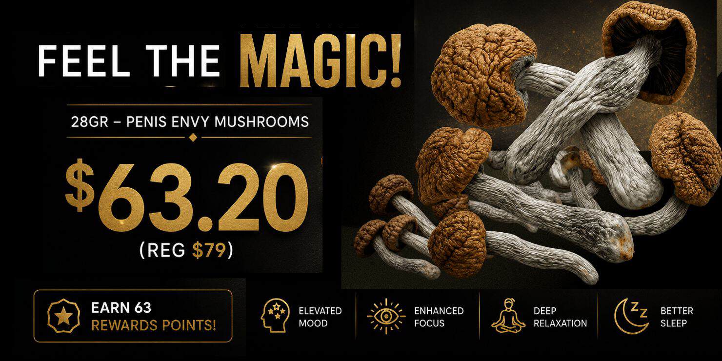 King Tut's Cannabis Premium Envy mushrooms 28g on sale for $63.20 with 63 rewards points